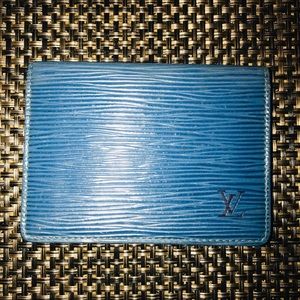 Louis Vuitton Blue Card Holder